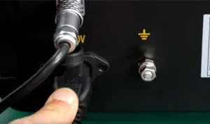 Clearly labeled rear connections make getting started fast and easy