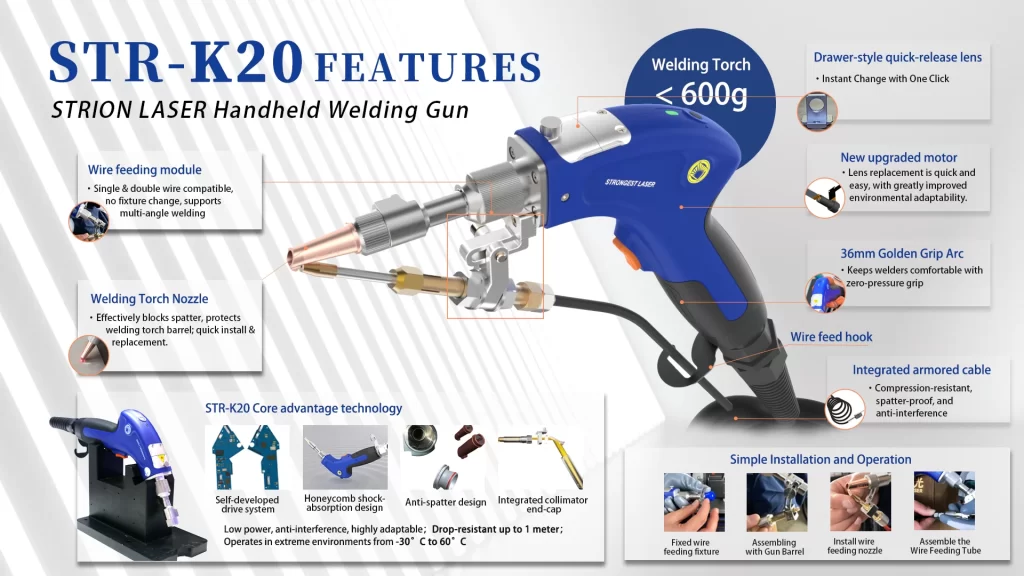 Handheld Laser Welding vs. Arc and TIG Welding | 600g lightweight gun 1766480714