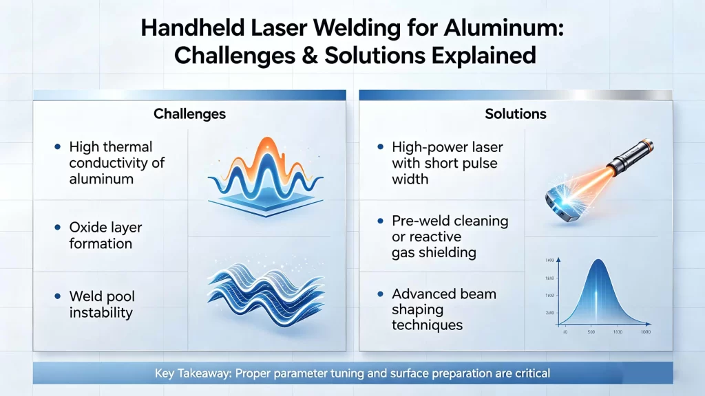 Handheld Laser Welding for Aluminum: Challenges & Solutions Explained | Core Challenges of Handheld Laser Welding for Aluminum 1776664178