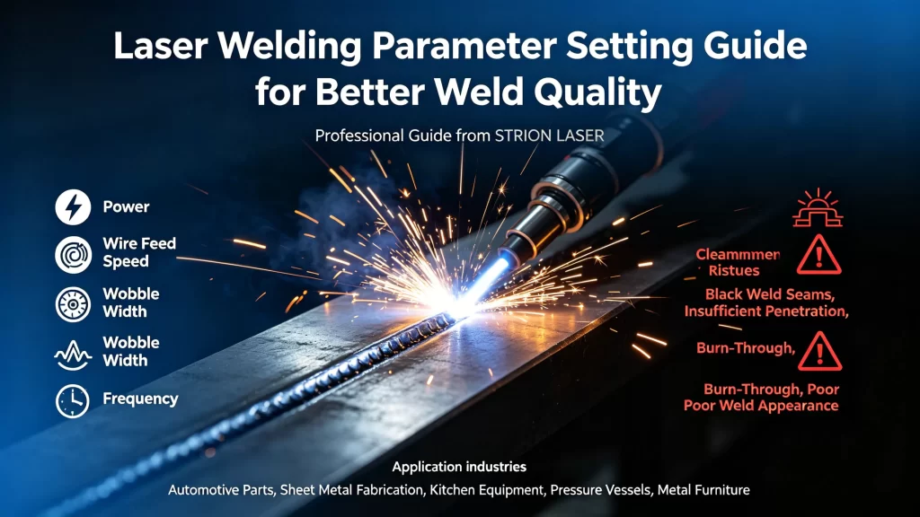 Laser Welding Parameter Setting Guide: Power, Wire Feed Speed, Wobble Width & Best Welding Results | STRION LASER | Laser Welding Parameter Setting Guide for Better Weld Quality 1776761217