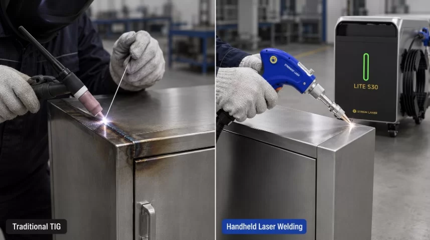TIG Welding vs Handheld Laser Welding for Stainless Steel Cabinets TIG welding vs handheld laser welding for stainless steel cabinet production